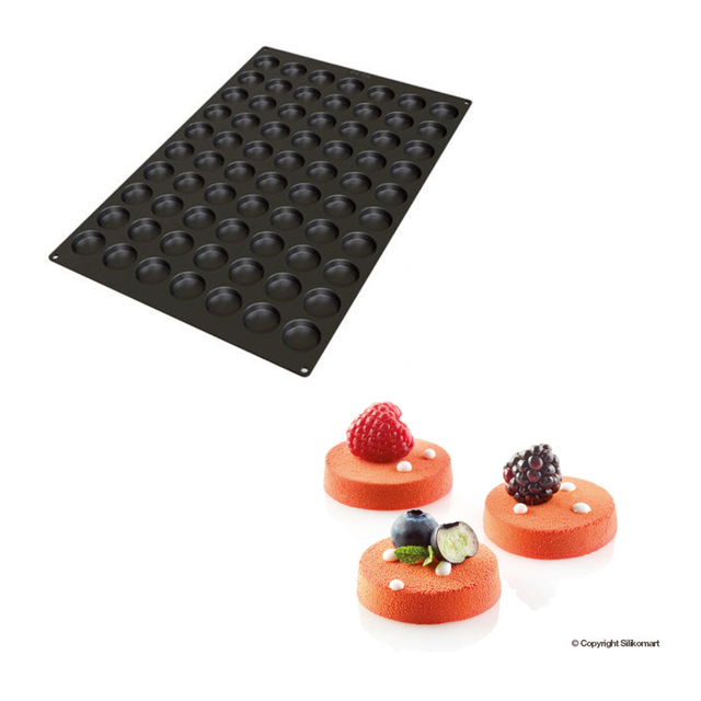 Obrázek produktu Forma silikon černá: FLORENTINKA pr.4,5cm  70x 15ml