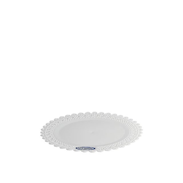Obrázek produktu Podnos plast pr. 23cm bílý krajka (krt.118ks)  Erremme